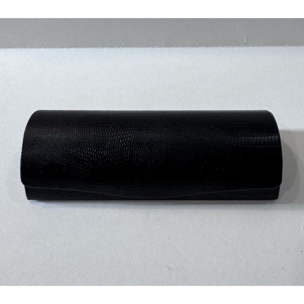 Barton‎ Perreira Black Hard Shell Eyeglasses Case ONLY Grey Interior
